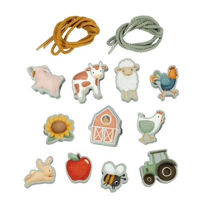 Figuras de Madera para Enlazar Little Farm - Little Dutch