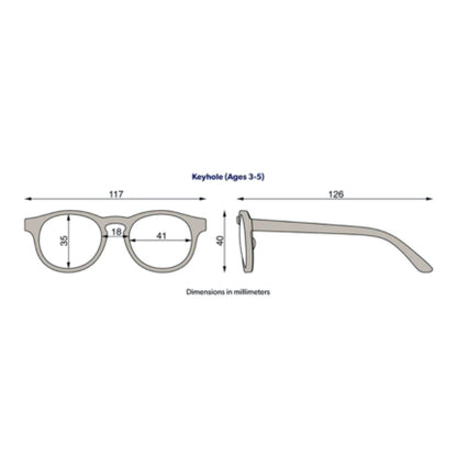 Gafas de Sol Flexibles Keyhole Rosa 3-5 años - Babiators