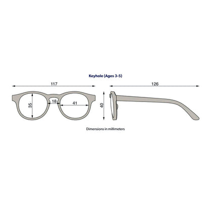 Gafas de Sol Flexibles Eco Keyhole Soft Sand 0-2 años - Babiators