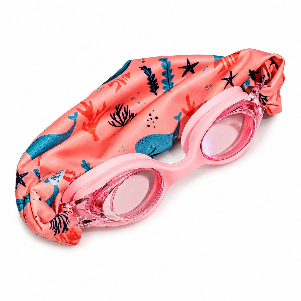 Gafas Infantiles con Turbante Ballenas Rosas - Fun Water