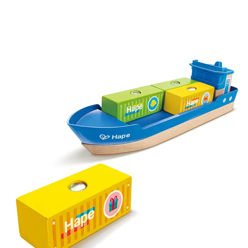 Grúa con Buque de Carga - Hape