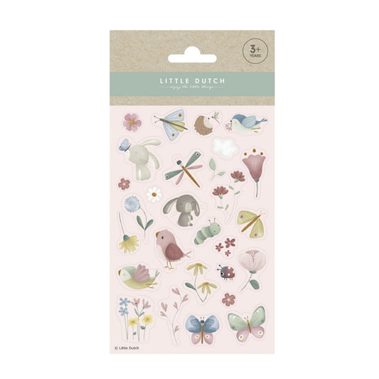 Hoja de Pegatinas Flores y Mariposas - Little Dutch