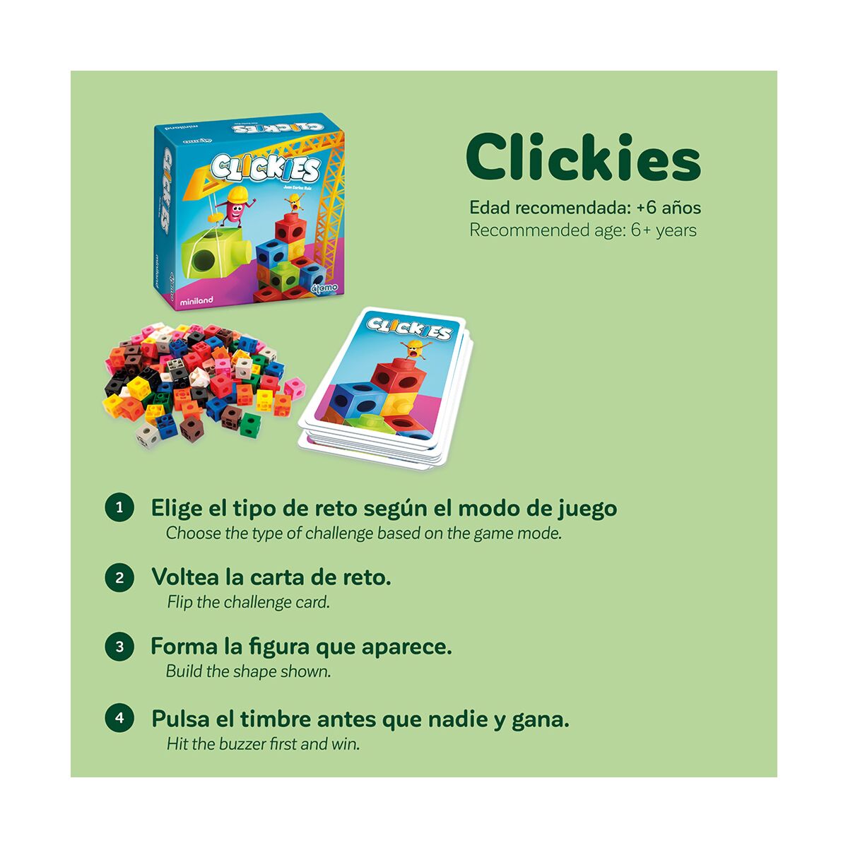 Juego de Rapidez Clickies - Átomo Games