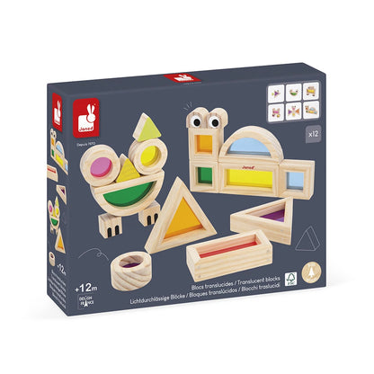 Juego Sensorial Bloques Translúcidos - Janod