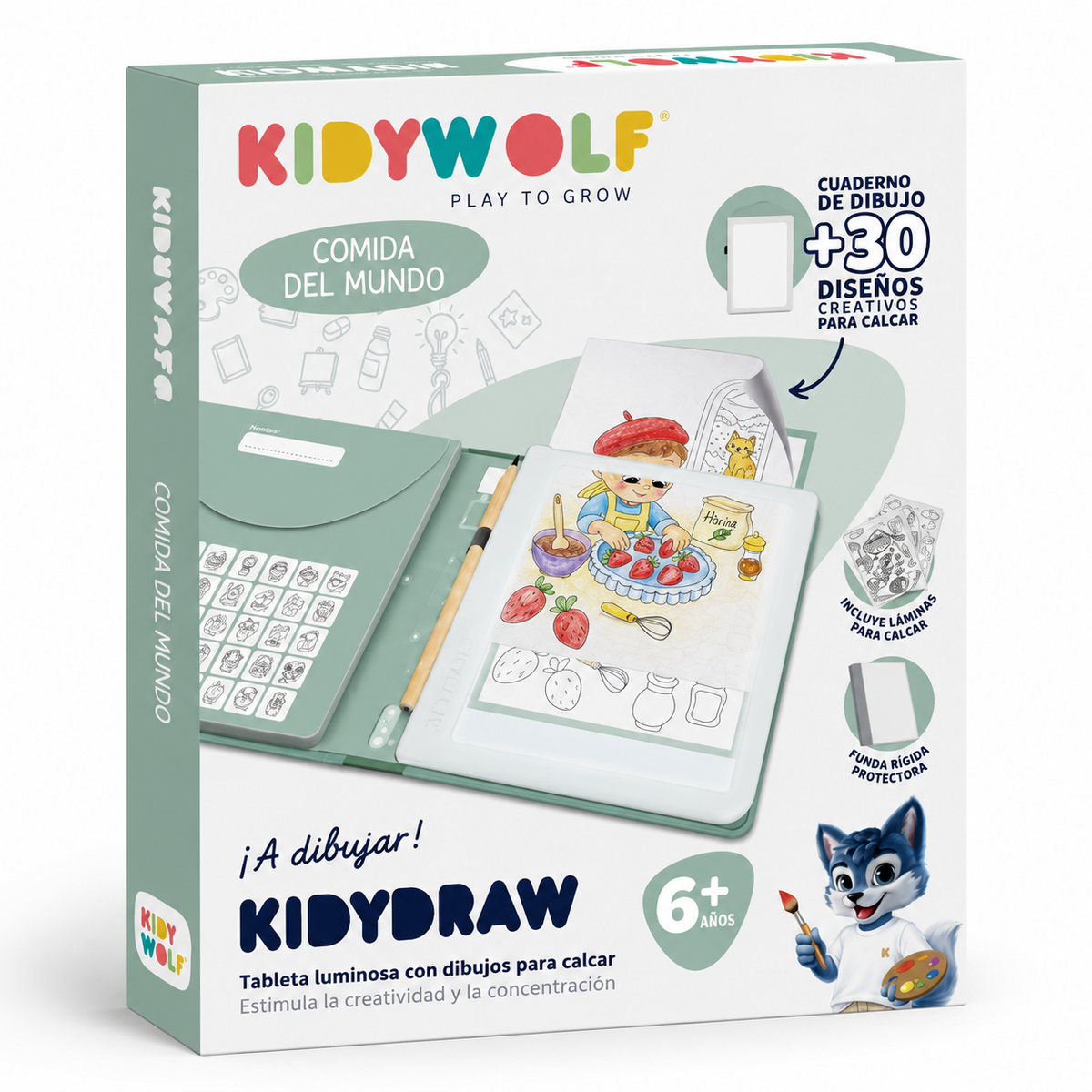 Kidydraw Pad Alimentos - Kidywolf