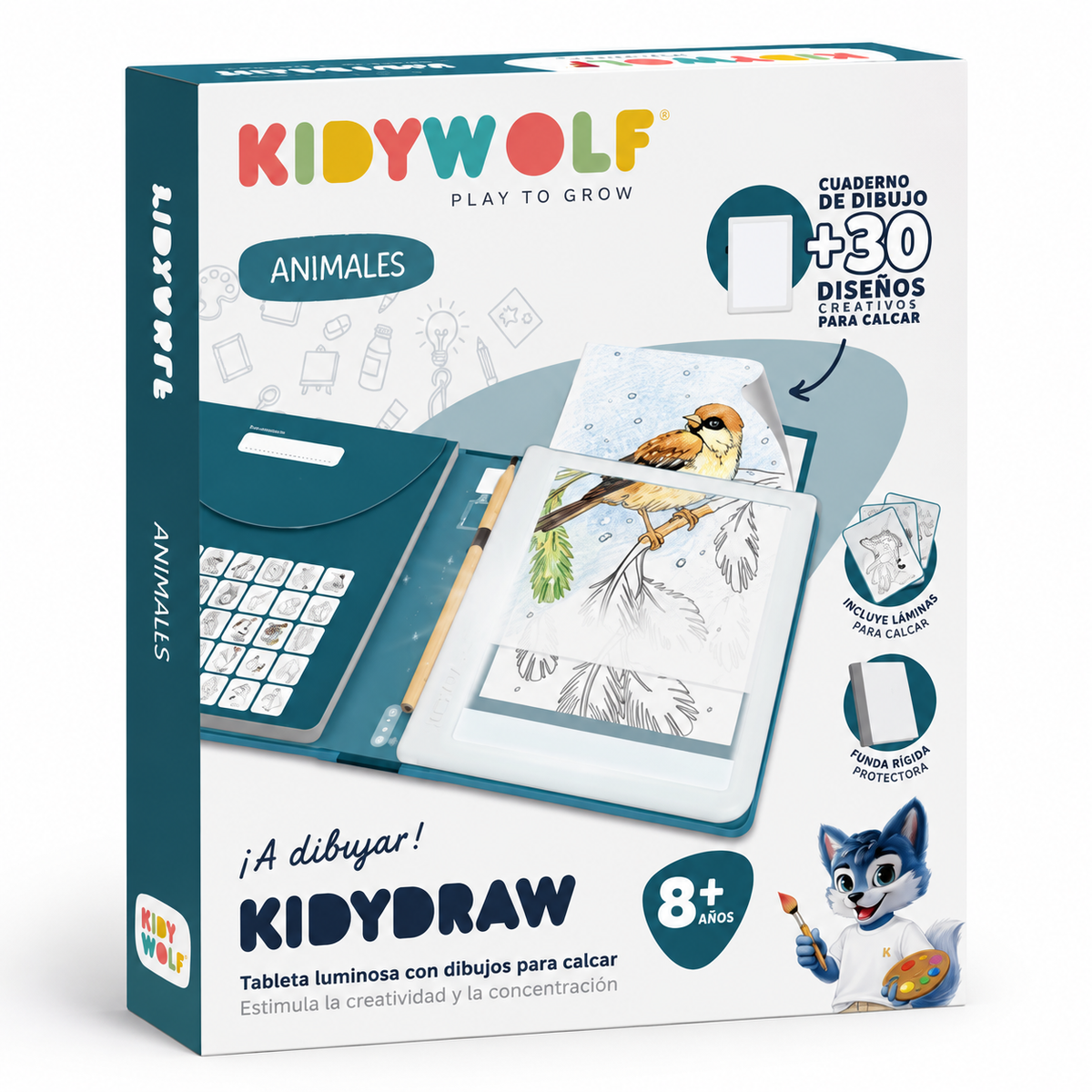 Kidydraw Pad Animales - Kidywolf