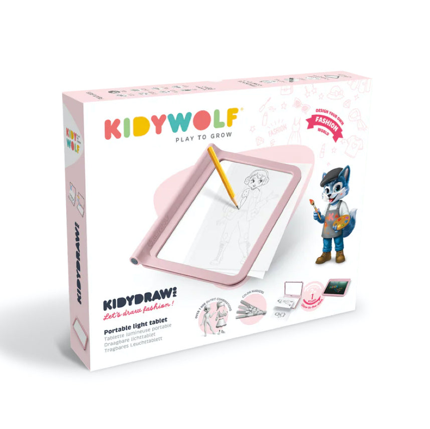 Kidydraw-Pro Pizarra Luminosa Rosa - Kidywolf