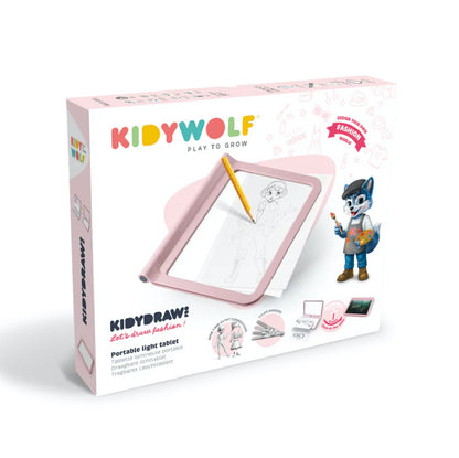 Kidydraw-Pro Pizarra Luminosa Rosa - Kidywolf