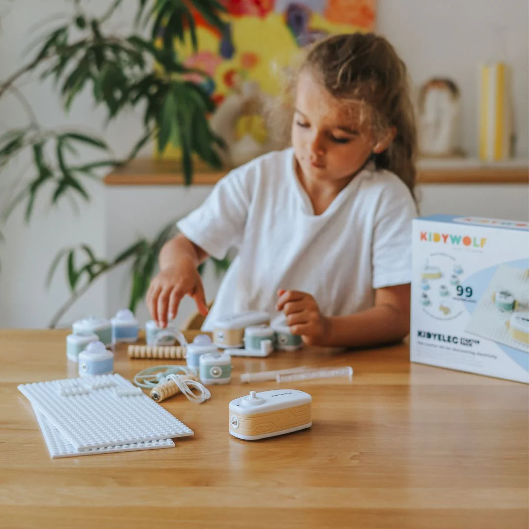 Kidyelec Mi Primer Kit Eléctrico Iniciación 11 piezas - Kidywolf