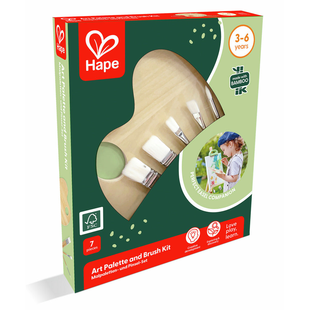 Kit Artístico de Pinceles y Paleta - Hape