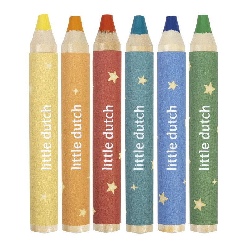 Lápices de Colores Gruesos Jim - Little Dutch
