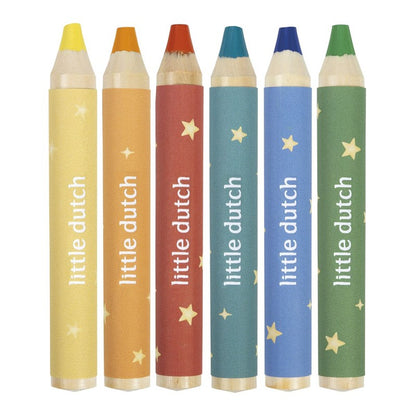 Lápices de Colores Gruesos Jim - Little Dutch