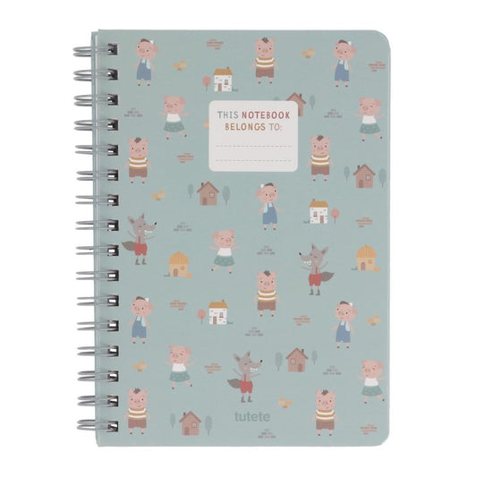 Libreta Escolar Los Tres Cerditos - Tutete