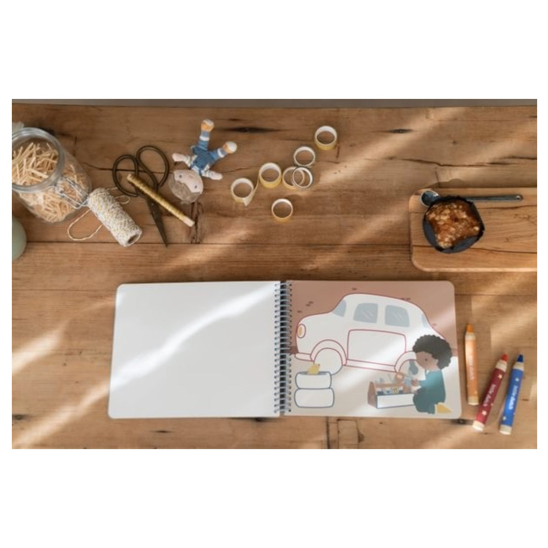 Libro con Lápices los Vehículos de Jim - Little Dutch