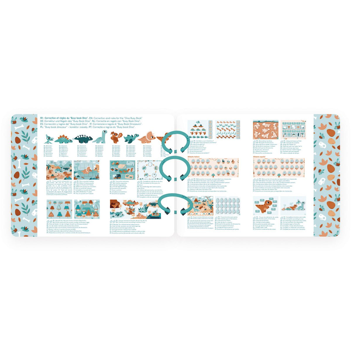 Libro de Actividades Busy Book Dino - Janod