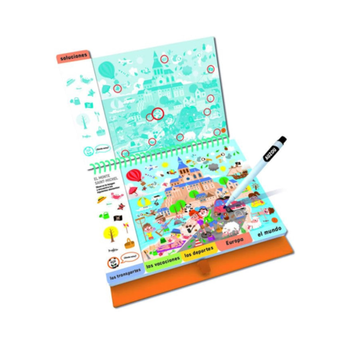 Libro Espiral de Actividades Busca y Encuentra De Viaje - Auzou