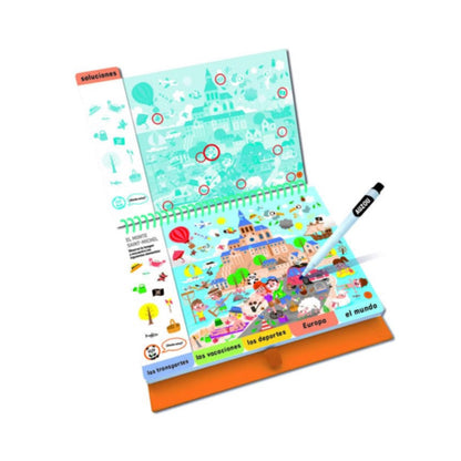 Libro Espiral de Actividades Busca y Encuentra De Viaje - Auzou