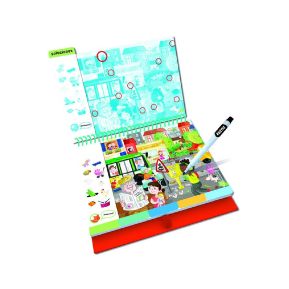 Libro Espiral de Actividades Busca y Encuentra La Escuela Infantil - Auzou