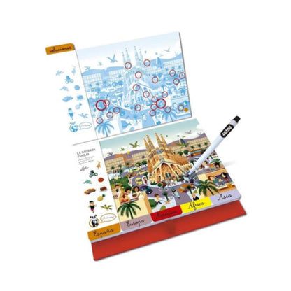 Libro Espiral de Actividades Busca y Encuentra Monumentos del Mundo - Auzou