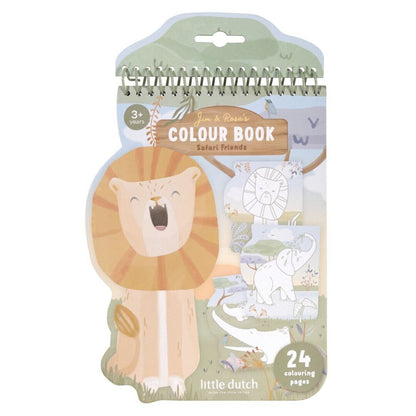Libro para Colorear León Safari Friends - Little Dutch