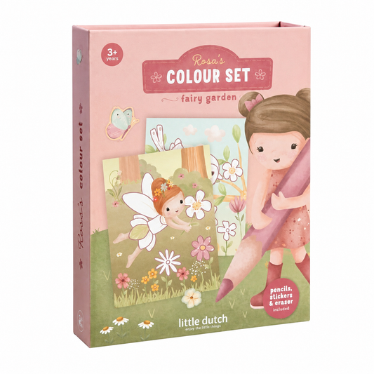 Libro para Colorear Rosa Fairy Garden - Little Dutch