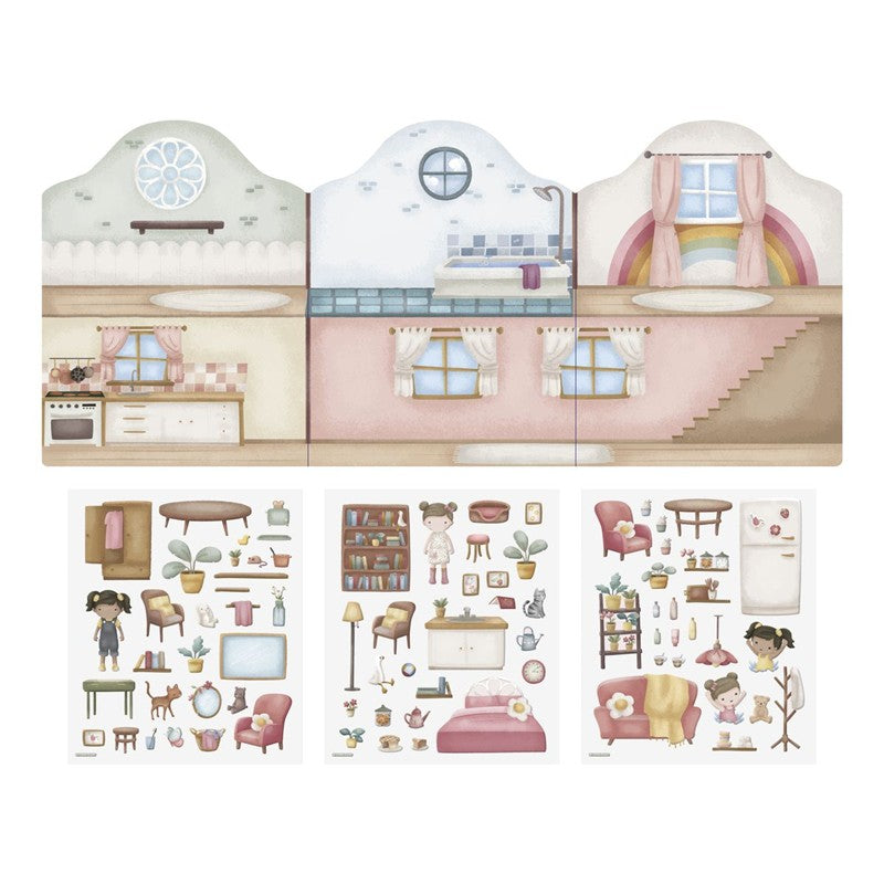 Libro Pegatinas Crea tu Historia House - Little Dutch