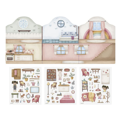 Libro Pegatinas Crea tu Historia House - Little Dutch
