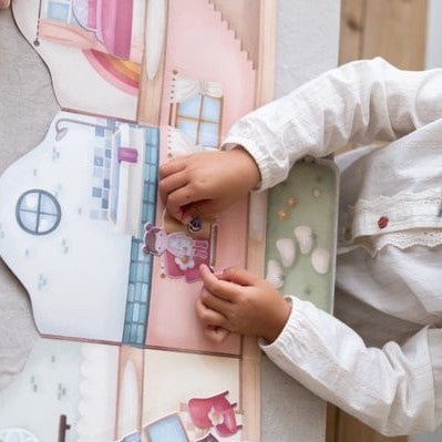 Libro Pegatinas Crea tu Historia House - Little Dutch