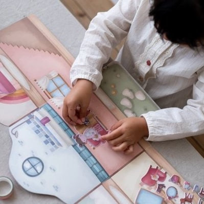 Libro Pegatinas Crea tu Historia House - Little Dutch