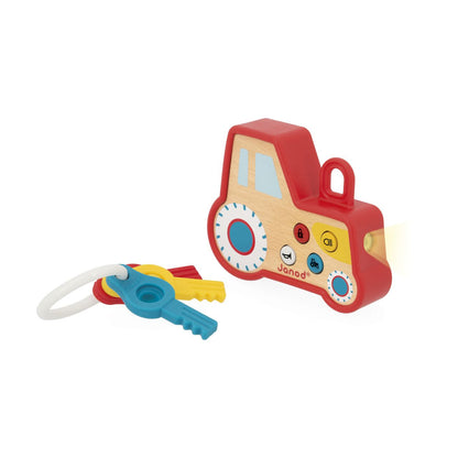 Llavero Tractor con Luz y Sonido - Janod