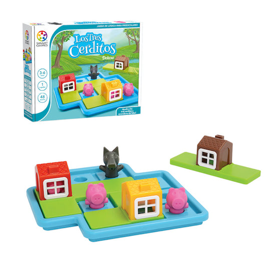 juego infantil tres cerditos deluxe smart games