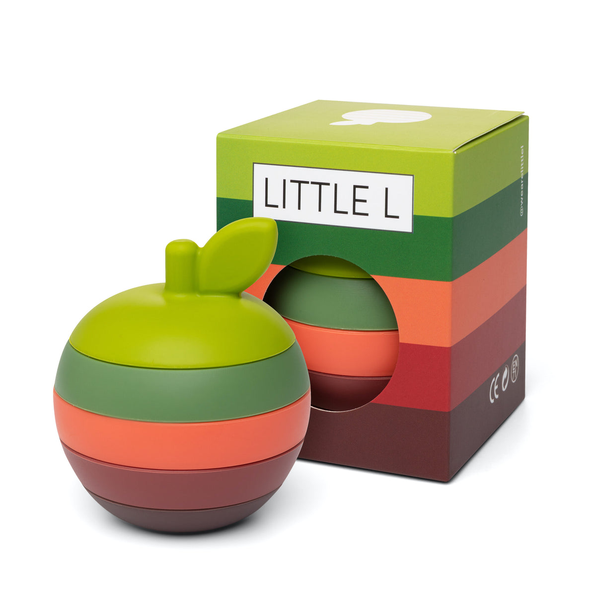 Manzana Encajable Silicona Verde - Little L