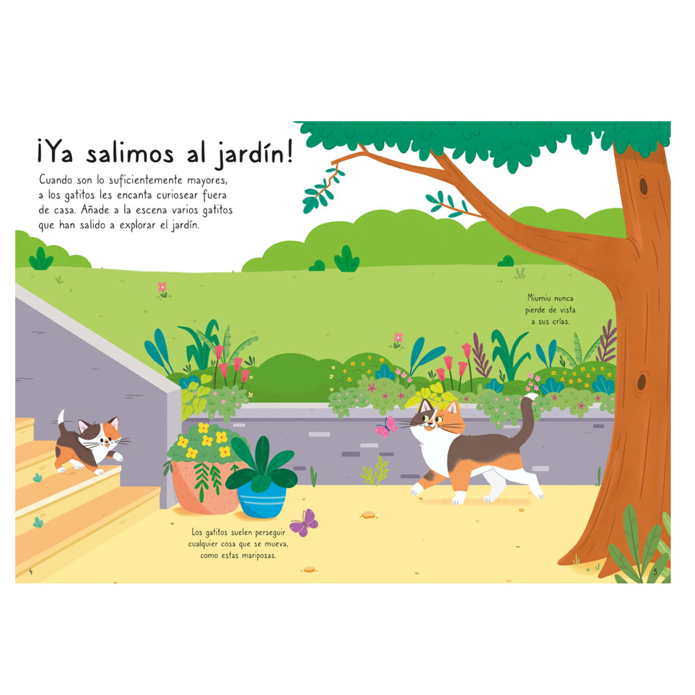 Mi Pequeño Libro de Pegatinas El mundo de los Gatos - Usborne