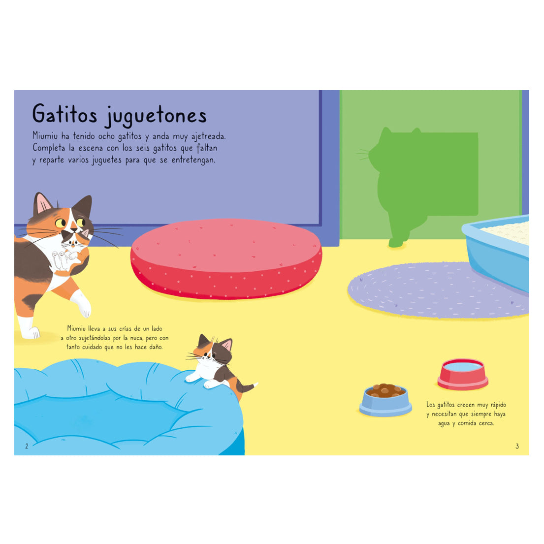 Mi Pequeño Libro de Pegatinas El mundo de los Gatos - Usborne