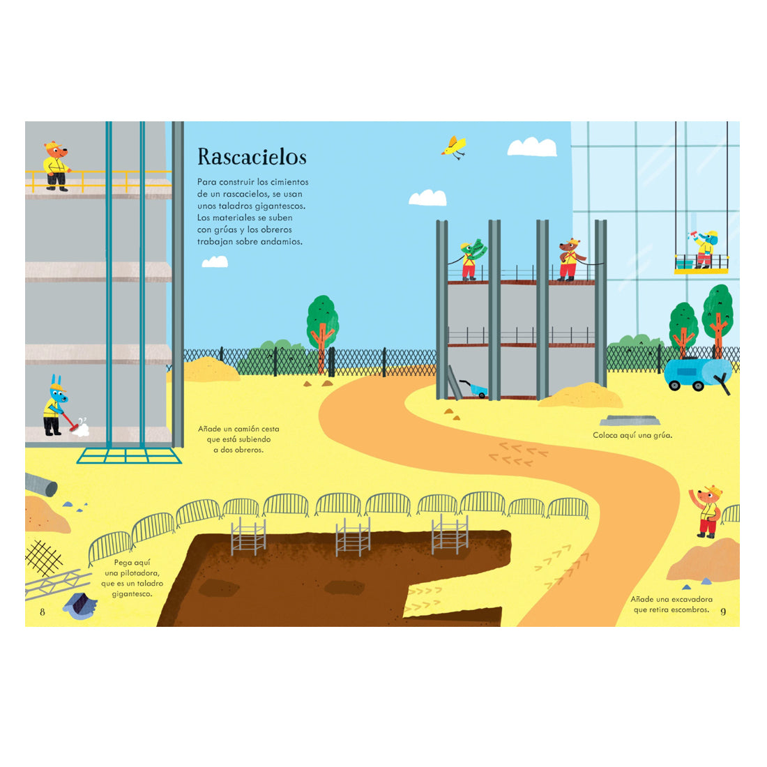 Mi Pequeño Libro de Pegatinas En una Obra - Usborne