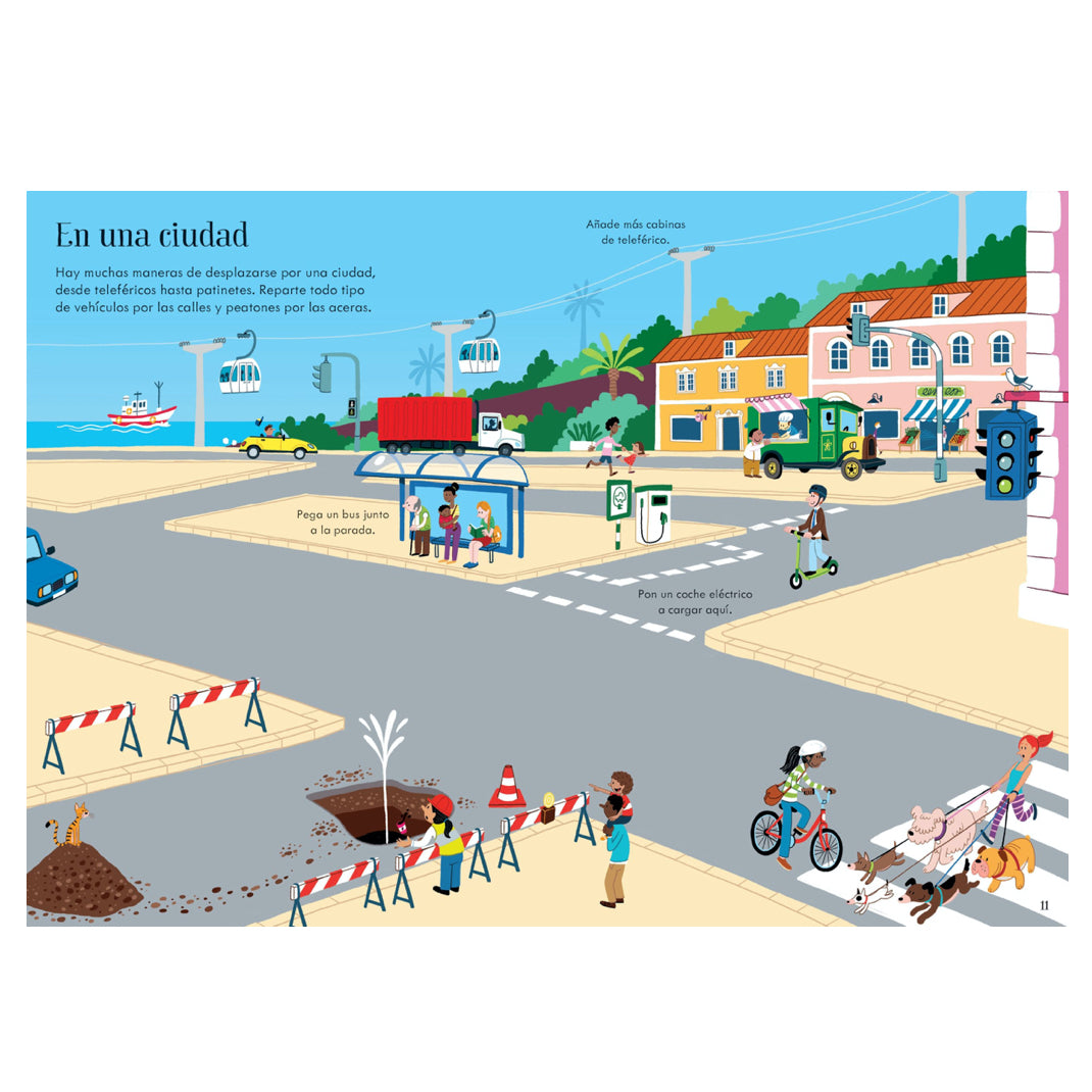 Mi Pequeño Libro de Pegatinas Transportes - Usborne