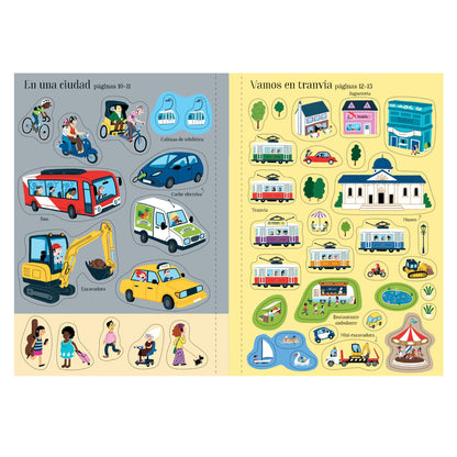 Mi Pequeño Libro de Pegatinas Transportes - Usborne