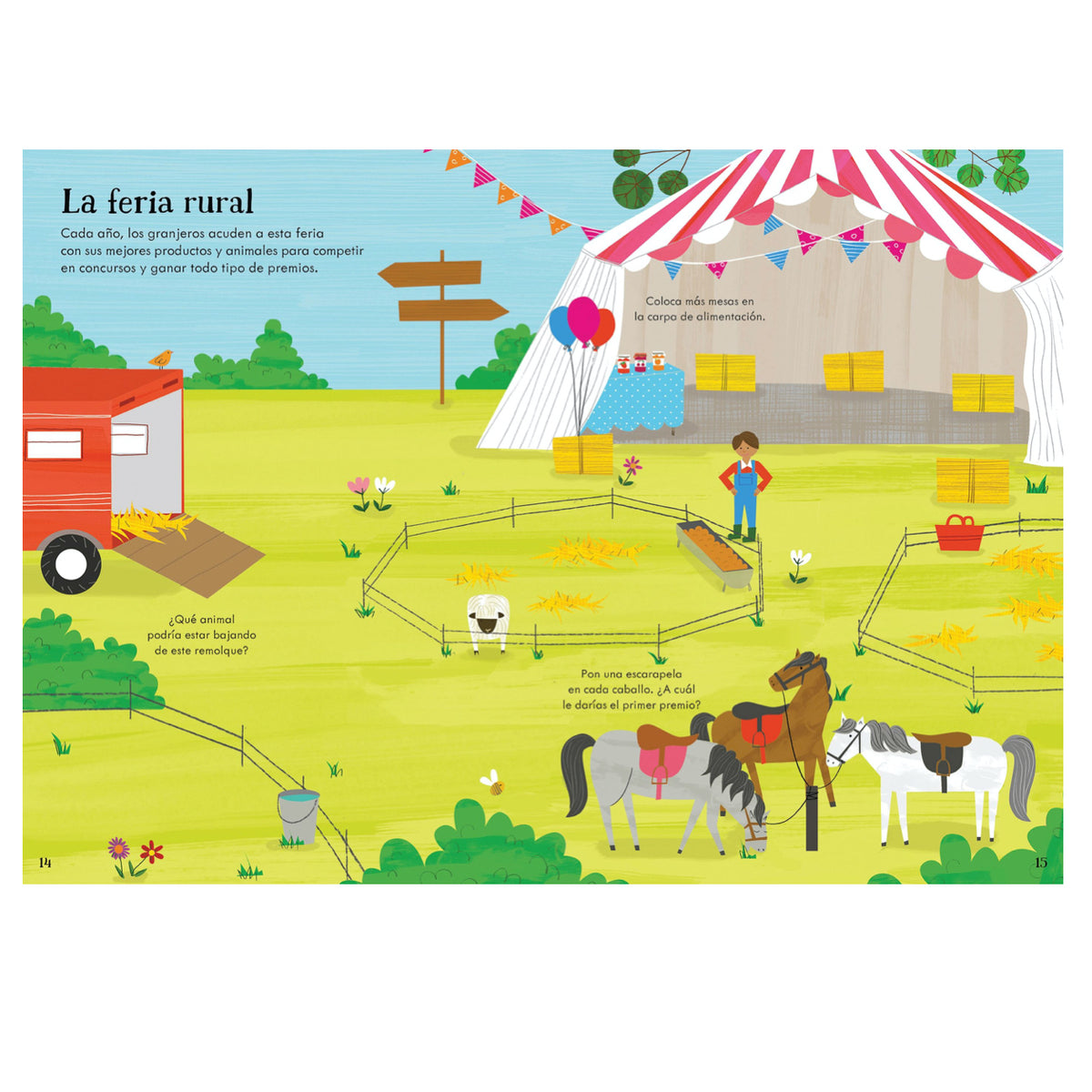 Mi Pequeño Libro de Pegatinas Una Granja - Usborne