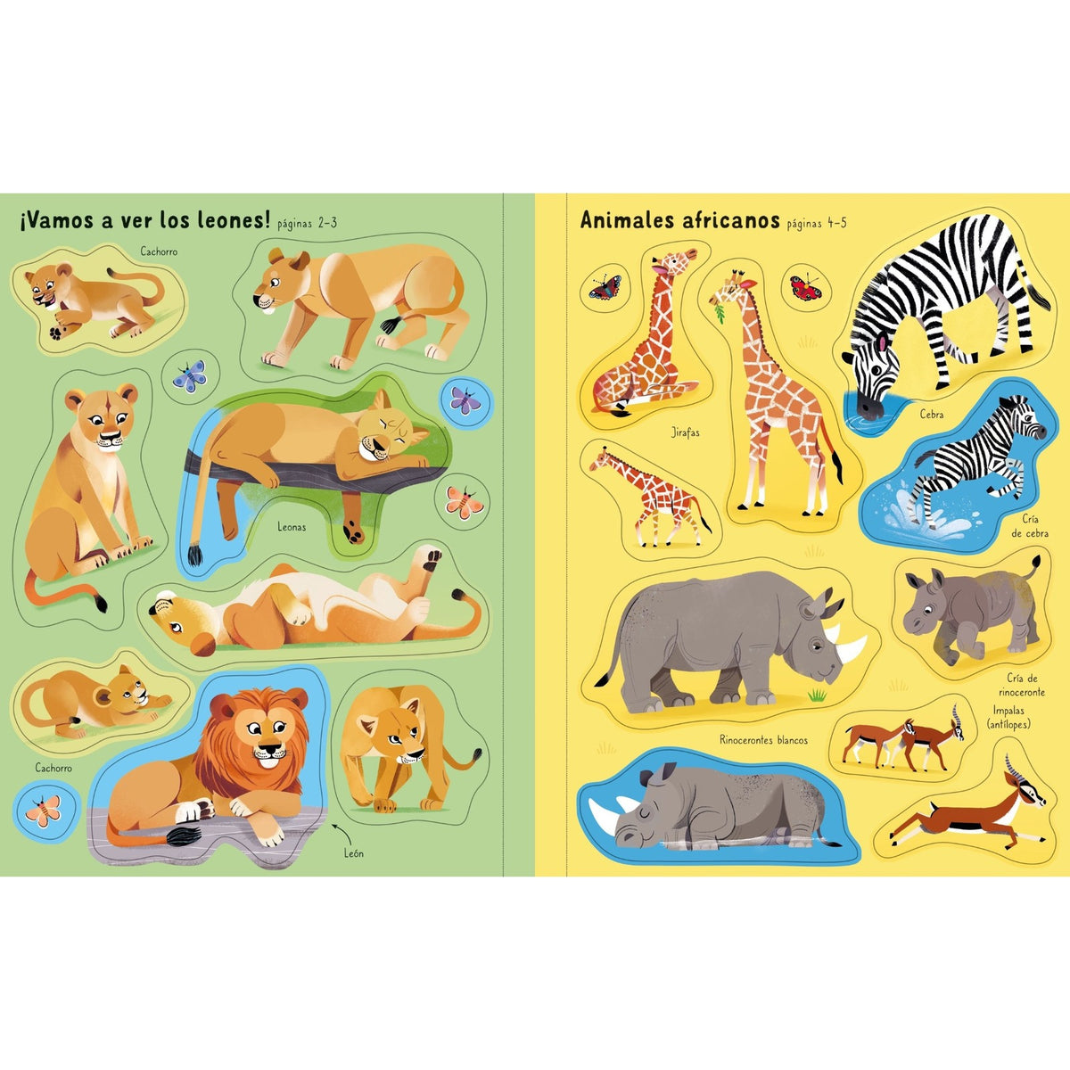 Mi Pequeño Libro de Pegatinas Vamos de safari - Usborne
