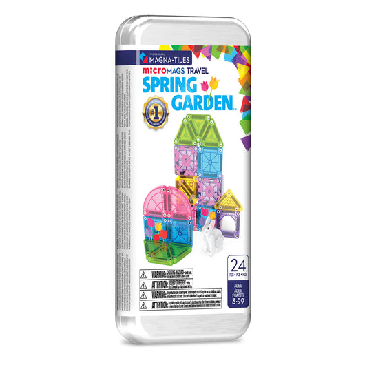 MicroMags Spring Garden Travel Set 24 Piezas - Magna Tiles