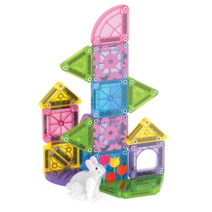 MicroMags Spring Garden Travel Set 24 Piezas - Magna Tiles
