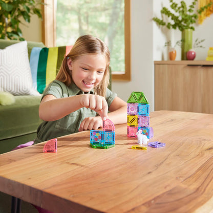 MicroMags Spring Garden Travel Set 24 Piezas - Magna Tiles