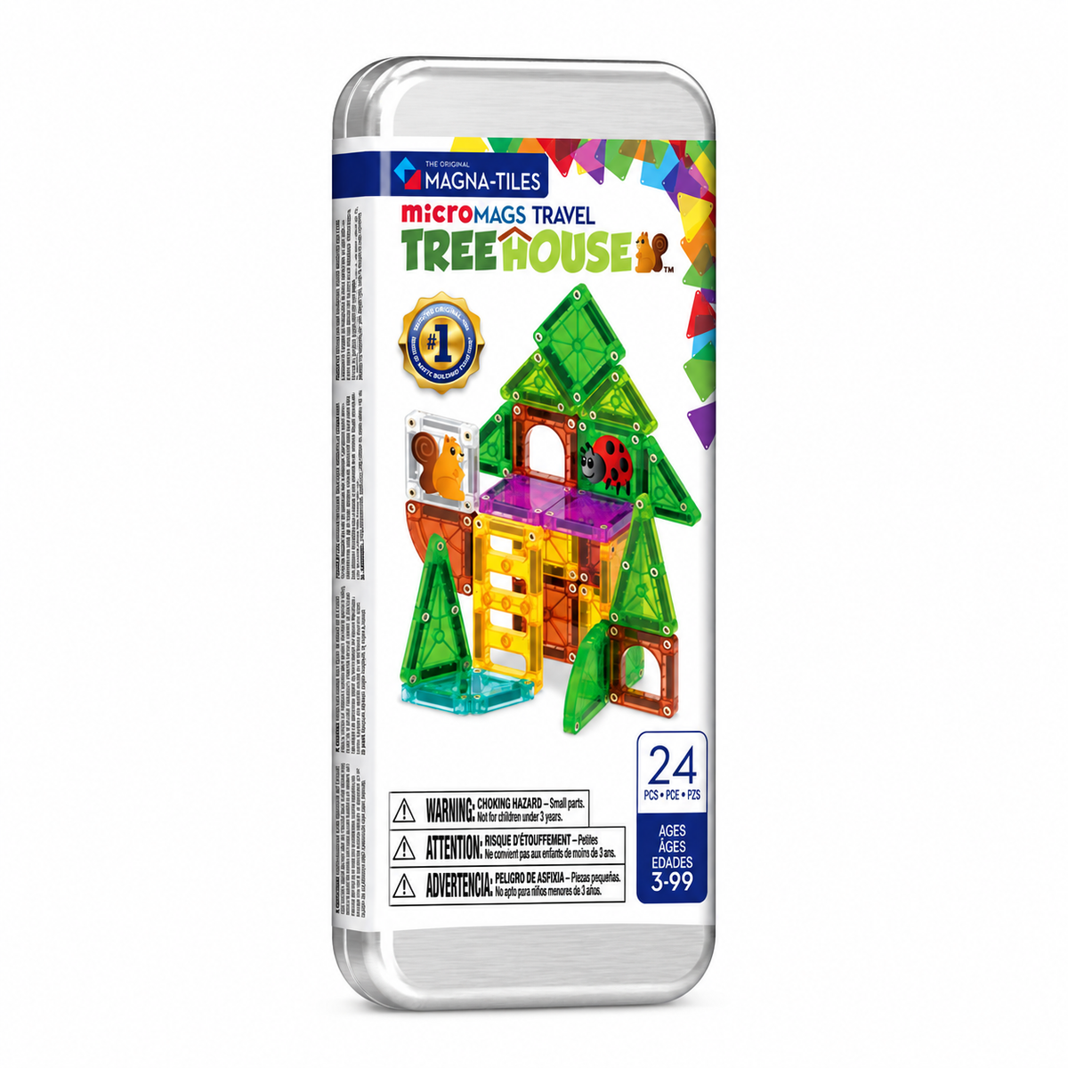 MicroMags Treehouse Travel Set 24 Piezas - Magna Tiles