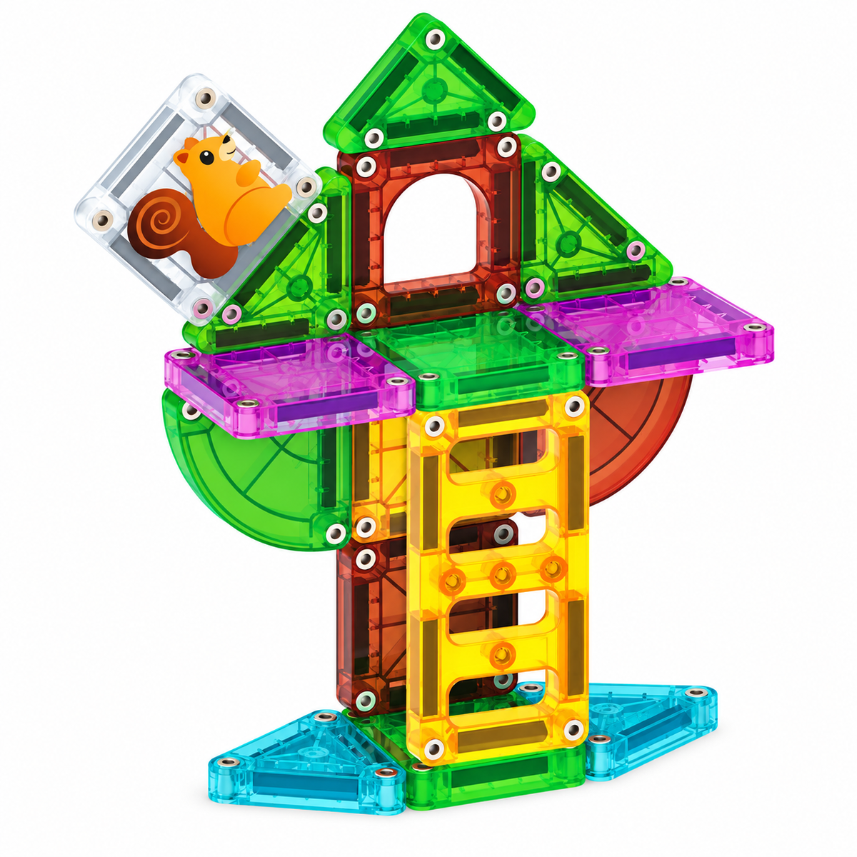 MicroMags Treehouse Travel Set 24 Piezas - Magna Tiles