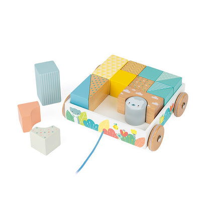 Mini Carrito con Cubos Pure - Janod