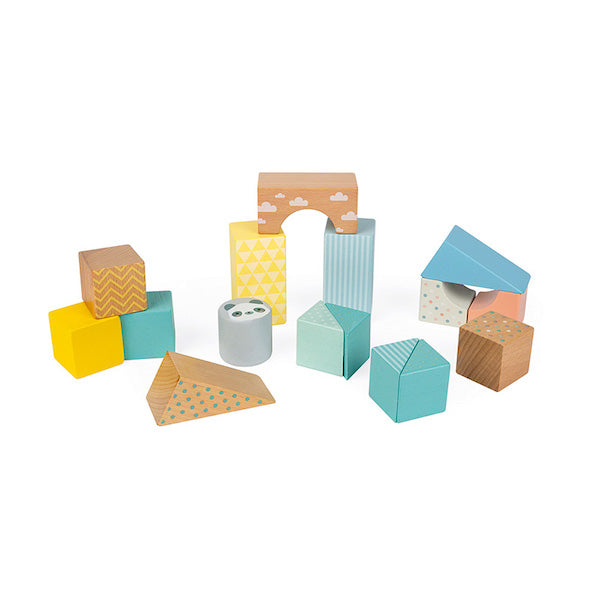 Mini Carrito con Cubos Pure - Janod