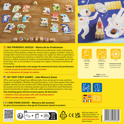 Mis Primeros Juegos: Memo de las Profesiones - Haba