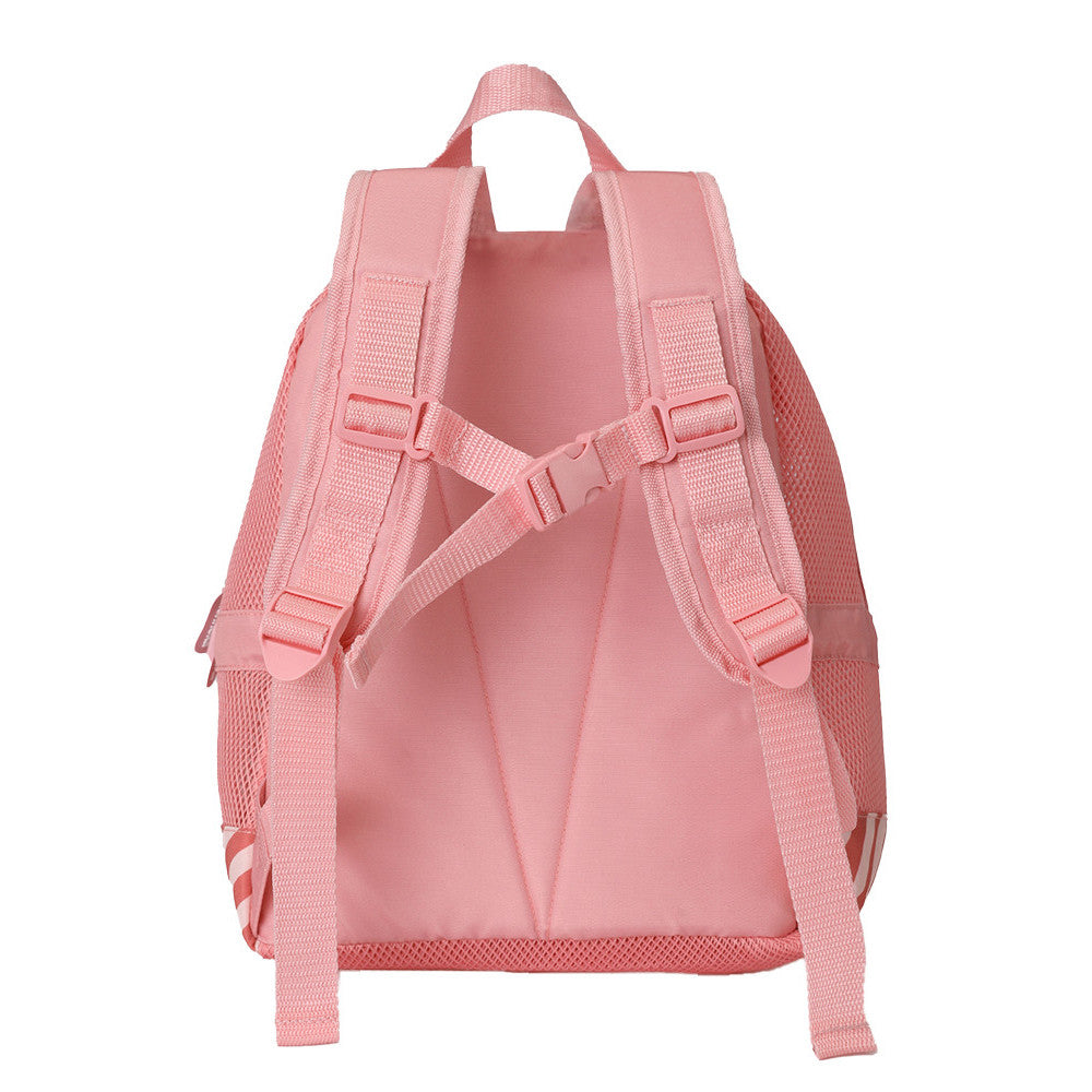 Mochila Infantil Antiarena Stripes Rosa - Monnëka