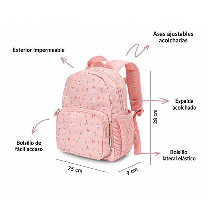 Mochila Infantil Blossom Birds - Tutete