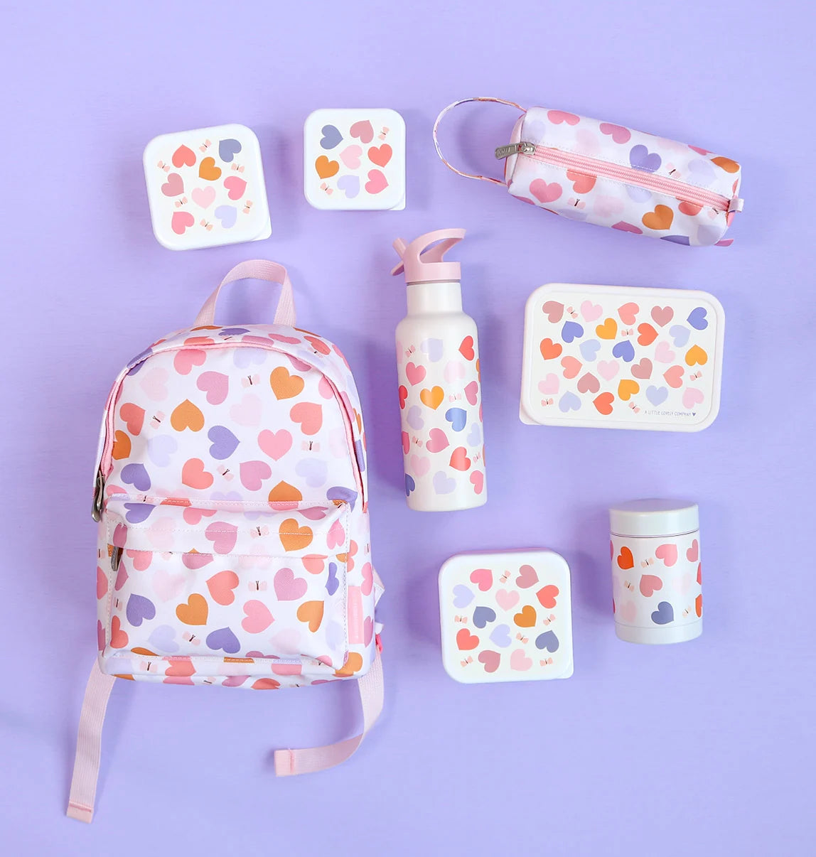 Mochila Infantil Corazones - A Little Lovely Company